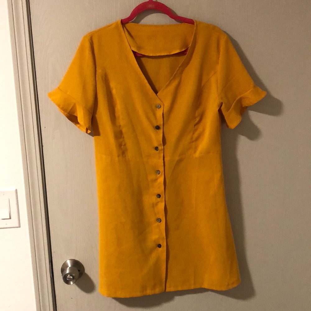 Yellow Mini Dress